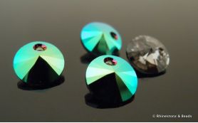 Swarovski Rivolli Art 6428 Scarabaeus Green 8mm 